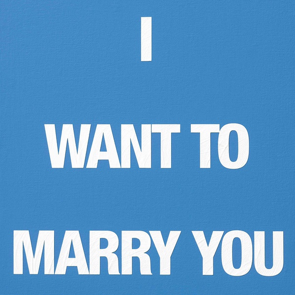 I WANT TO MARRY YOU, 2009 Acrylic on canvas 50 x 40 cm